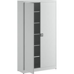 Extrahoher Universalschrank, HxBxT 2200 x 1200 x 420 mm, lichtgrau mauser