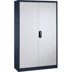 ACURADO Universalschrank, BxT 1200 x 500 mm, schwarzgrau / weißalu C+P