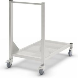 kaiserkraft Reinraum-Transportwagen, aus Edelstahl, 1 Etage, Länge 1000 mm