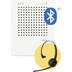 kaiserkraft Gegensprechanlage VoiceBridge Bluetooth, 1 Sprechstelle, 1 Headset, kontaktlos, netzbetrieben