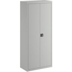 Flügeltürschrank, Höhe x Breite x Tiefe 1850 x 800 x 420 mm, lichtgrau, ab 3 Stk eurokraft basic