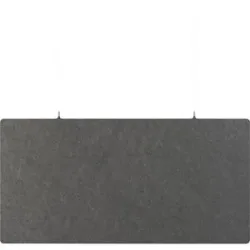Akustik-Deckenplatte, PET-Filz, HxB 600 x 1200 mm, rechteckige Form, dunkelgrau, ab 5 Stk eurokraft basic