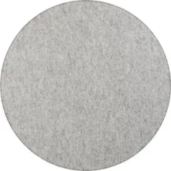 Akustik-Deckenplatte, PET-Filz, Ø 1200 mm, runde Form, hellgrau, ab 5 Stk eurokraft basic