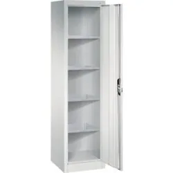Werkstatt-Flügeltürschrank, HxBxT 1950 x 502 x 500 mm, lichtgrau / lichtgrau C+P