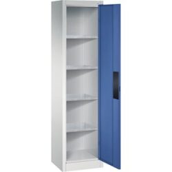 Werkstatt-Schwerlastschrank, Breite 502 mm, Tiefe 400 mm, Tür enzianblau C+P