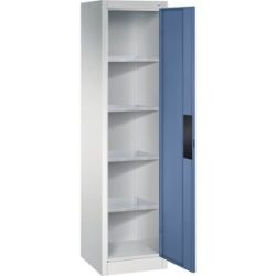 Werkstatt-Schwerlastschrank, Breite 502 mm, Tiefe 500 mm, Tür fernblau C+P