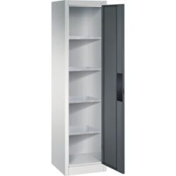 Werkstatt-Schwerlastschrank, Breite 502 mm, Tiefe 500 mm, Tür anthrazit C+P