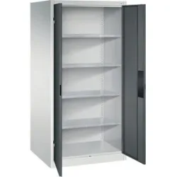 Werkstatt-Schwerlastschrank, Breite 930 mm, Tiefe 800 mm, Tür anthrazit C+P