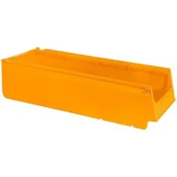 kaiserkraft Regalkasten, aus Recycling-PP, LxBxH 600 x 230 x 150 mm, gelb, VE 10 Stk