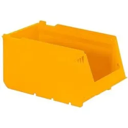 kaiserkraft Regalkasten, aus Recycling-PP, LxBxH 250 x 148 x 130 mm, gelb, VE 36 Stk