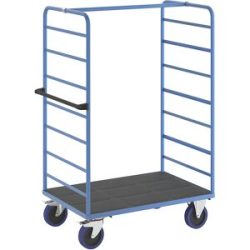 Etagenwagen, 2 Seitenwände, Ladeflächen-LxB 1175 x 800 mm, 1 Etage, Vollelastik eurokraft pro