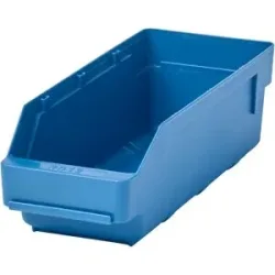 Regalkasten aus hochschlagfestem Polypropylen, blau, LxBxH 300 x 118 x 95 mm, VE 30 Stk STEMO