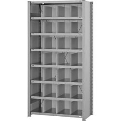 Fächer-Regal, Regalhöhe 2000 mm, Grundregal, Breite x Tiefe 1060 x 435 mm hofe