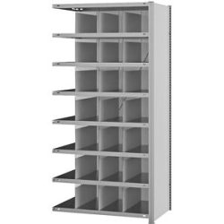 Fächer-Regal, Regalhöhe 2000 mm, Anbauregal, Breite x Tiefe 1010 x 535 mm hofe