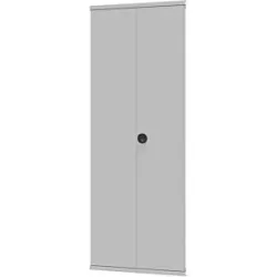 Vorsatz-Flügeltür, lichtgrau RAL 7035, Einbauhöhe 2500 mm eurokraft pro