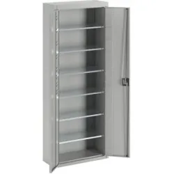 Magazinschrank, ohne Sichtlagerkästen, HxBxT 1740 x 680 x 280 mm, einfarbig, lichtgrau, ab 3 Stk mauser