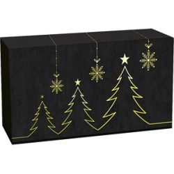 Flaschen-Geschenkkarton Tannengold, VE 25 Stk, Innenmaße 360 x 190 x 93 mm ratioform