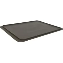 kaiserkraft Deckel für Stapelbehälter, LxB 400 x 300 mm, grau
