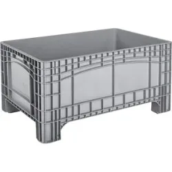 Grossbehälter L, HxBxT 800 x 1.200 x 580 mm, 354 Liter, 4 Füsse, grau