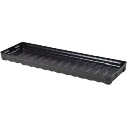 PE-Kleingebinde-Regalwanne, ableitfähig, ohne Zulassung, Auffangvolumen 26 l eurokraft pro