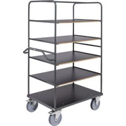 Etagenwagen ERGO, 5 Etagen, LxB 1100 x 700 mm Kongamek