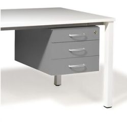 kaiserkraft Unterschrank für Desk Duo, BxT 428 x 600 mm, lichtgrau