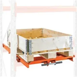 kaiserkraft Auszug für Palettenregal Space ohne Montagesatz, BxT 850 x 1250 mm, Fachlast 700 kg