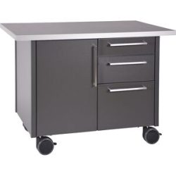 kaiserkraft Service- und Kaffeestation, mit 1 Tür und 3 Schubladen, LxBxH 1250 x 740 x 900 mm