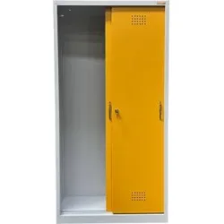 Umweltschrank, Leergehäuse mit Schiebetüren, HxB 1800 x 920 mm, mit 2 Türen, ohne Innenausstattung eurokraft basic