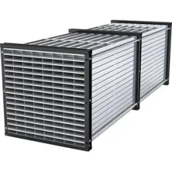 Wabenregal, HxBxT 1000 x 1000 x 3000 mm, 128 Wannen, 8 x 16 Fächer eurokraft pro