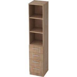 Regal Office Braun Holz 40.6 cm 200.4 cm - Farbe: Nussbaum - Material: Holzwerkstoff - Regal