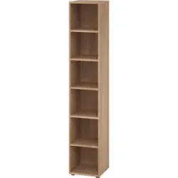 RENATUS - Regal, HxB 2154 x 400 mm, 5 Fachböden, Nussbaum eurokraft pro