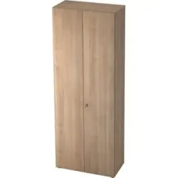 Garderobenschrank, 2 Fachböden, 1 Kleiderstange, Nussbaum-Dekor / Nussbaum-Dekor eurokraft pro