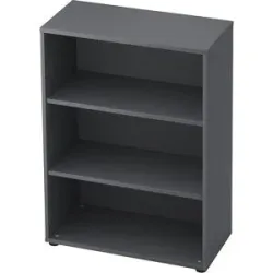 Büroregal, 2 Fachböden, HxBxT 1100 x 800 x 400 mm, graphit eurokraft pro