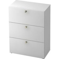 Hängeregistraturschrank, HxBxT 1100 x 800 x 420 mm, weiß / weiß eurokraft pro