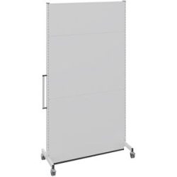 kaiserkraft Mobile Akustikwand, für Industrie und Büro, LxBxH 1250 x 740 x 2521 mm