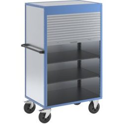 Schrankwagen, Rollladen aus Aluminium, mit 2 Etagenböden eurokraft pro