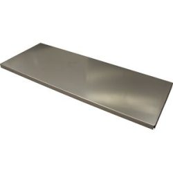 Fachboden, LxBxH 940 x 370 x 25 mm, Edelstahl, Traglast 40 kg eurokraft pro