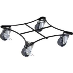 Pflanzenroller Stahl RETRO, Tragfähigkeit 60 kg, VE 2 Stk, LxB 220 x 220 mm, schwarz Wagner