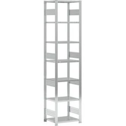 Schwerlast-Steckregal, doppelseitig, HxBxT 3000 x 750 x 600 mm, verzinkt, Grundregal eurokraft pro