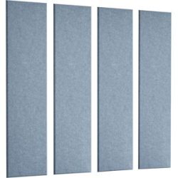 Akustik-Wandplatte, HxB 1200 x 300 mm, VE 4 Stk, blau, ab 5 VE eurokraft basic