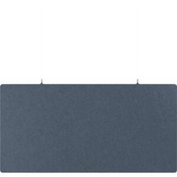 Akustik-Deckenplatte, PET-Filz, HxB 600 x 1200 mm, rechteckige Form, blau, ab 5 Stk eurokraft basic
