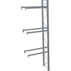 Palettenregal, feuerverzinkt, HxBxT 6000 x 1950 x 1100 mm, 3 Fachebenen, Anbauregal SCHULTE