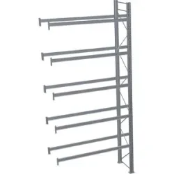 Palettenregal, feuerverzinkt, HxBxT 6000 x 2825 x 1100 mm, 5 Fachebenen, Anbauregal SCHULTE