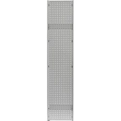 Seitenwand-Lochblech QG 10-38, lichtgrau, HxB 2000 x 400 mm eurokraft pro