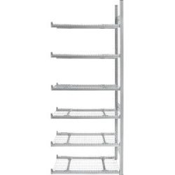 Steckregal Sprinkler, doppelseitig, verzinkt, HxBxT 2500 x 750 x 800 mm, Anbauregal eurokraft pro