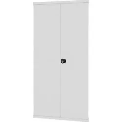 Flügeltür, Drehriegel, HxB 2000 x 1000 mm, lichtgrau eurokraft pro