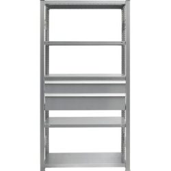 Schubladen-Set, 2 Schubladen, verzinkt, BxT 1300 x 400 mm, Traglast 50 kg, Einbauhöhe 400 mm eurokraft pro