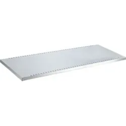 kaiserkraft Verstellboden geschlitzt für ESD-Flügeltürschrank, inkl. 4 Bodenträger, lichtgrau, HxBxT 30 x 980 x 506 mm, Traglast 100 kg