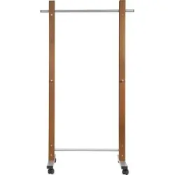 kaiserkraft Reihengarderobe MAULrumba, HxBxT 1745 x 510 x 775 mm, dunkelbraun